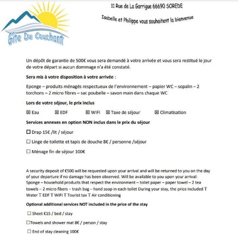 Gite Du Soleil Maison Lumineuse Avec Terrasse Solarium Parking Prive Sorède Eksteriør billede
